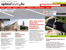 Tablet Screenshot of epiteszforum.hu